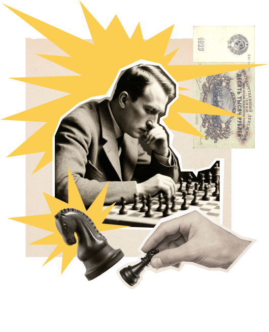 Man playing chess