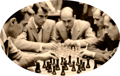 Men playing chess